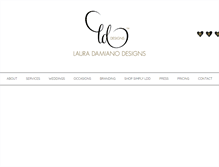 Tablet Screenshot of lauradamianodesigns.com